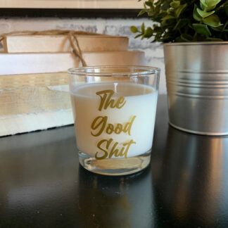 The Good Shit Reusable Rocks Glass Candle
