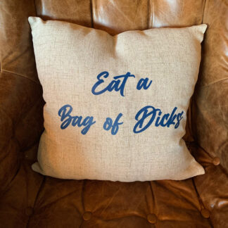 Bag of Dicks Throw Pillow