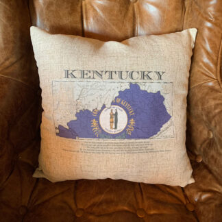 Commonwealth Map Throw Pillow