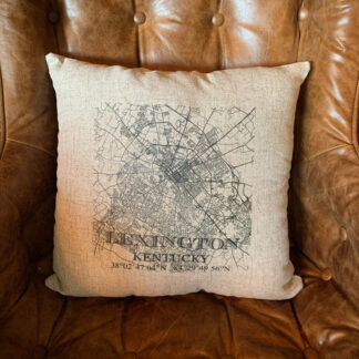 Lexington Map Throw Pillow