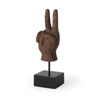 Pacem Wood Peace Sign Hand