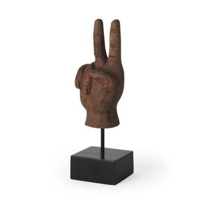 Pacem Wood Peace Sign Hand