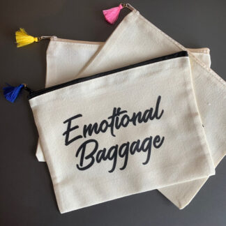 Emotional Baggage Large Canvas Pouch