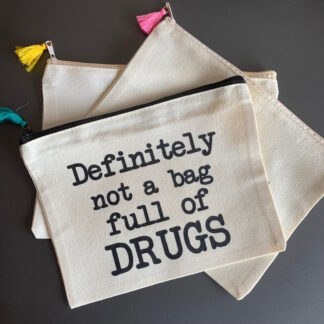 Bag of Drugs Large Canvas Pouch