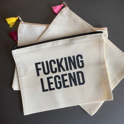 Fucking Legend Large Canvas Pouch