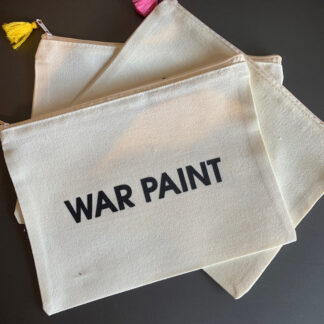 War Paint Large Canvas Pouch