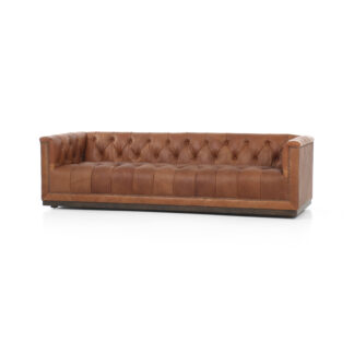 Maxx Leather Sofa- Heirloom Sienna