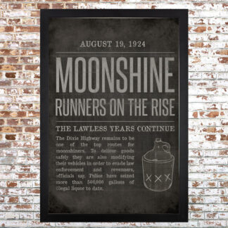 Moonshine Framed Print Large Black