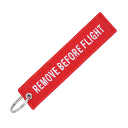 REMOVE BEFORE FLIGHT Keychain
