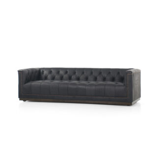 Maxx Leather Sofa- Heirloom Black