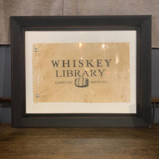 Framed Banner- Whiskey Library