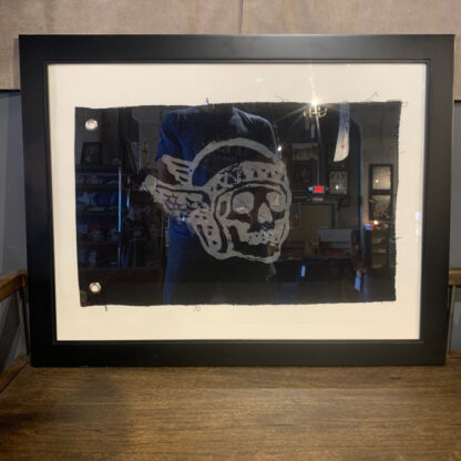 Framed Banner- Helmet Skull