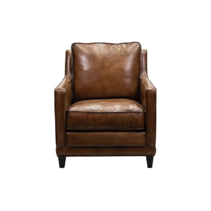 Josie Leather Chair- Arsonist Saddle