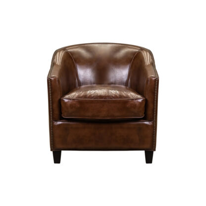 Camila Leather Chair- Arsonist Saddle - Image 2