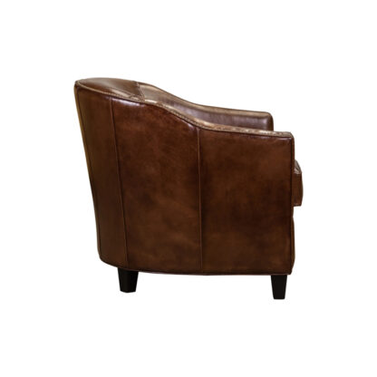 Camila Leather Chair- Arsonist Saddle - Image 3