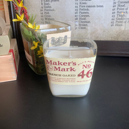 Recycled Maker's Mark 46 French Oak Bourbon Candle