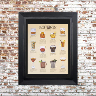Classic Bourbon Cocktails Framed Print
