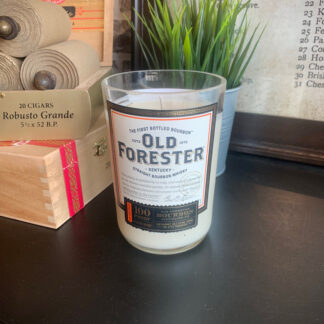 Recycled Old Forester 100 Proof Candle