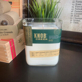 Recycled Knob Creek Single Barrel Rye Candle