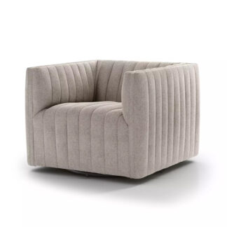 Augustine Swivel Chair- Orly Natural