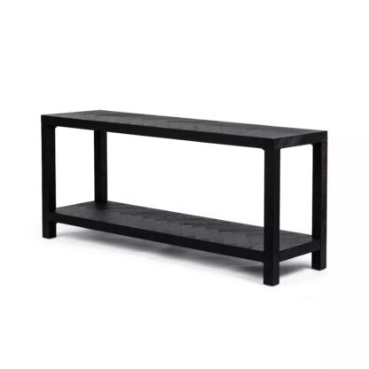 Lamar Console Table- Drifted Matte Black