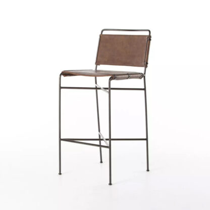 Wharton Bar Stool- Distressed Brown