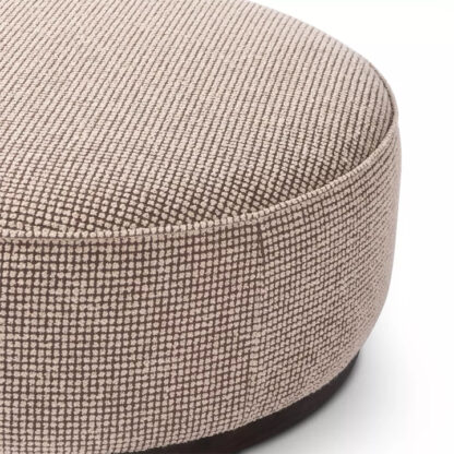 Sinclair Large Round Ottoman- Barrow Taupe