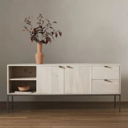 Trey Media Console- Dove Poplar - Image 5