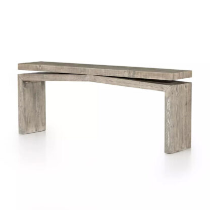 Matthes Distressed Wood Console- Weathered Wheat - Image 4