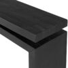 Matthes Distressed Wood Console- Aged Black - Image 2