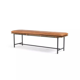 Gabine Accent Bench- Brandy