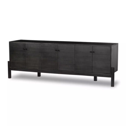 Reza Media Console- Worn Black