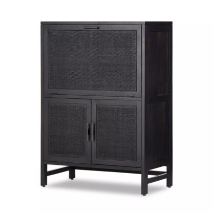 Caprice Bar Cabinet- Black Wash