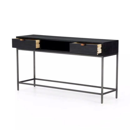 Trey Console Table- Black Wash - Image 3