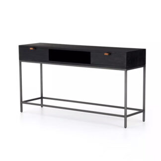 Trey Console Table- Black Wash