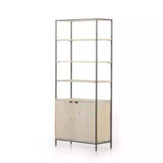 Trey Wide Bookcase- Dove Poplar