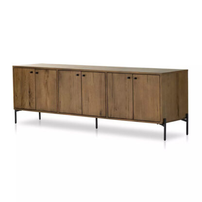 Eaton Media Console- Amber Oak Resin