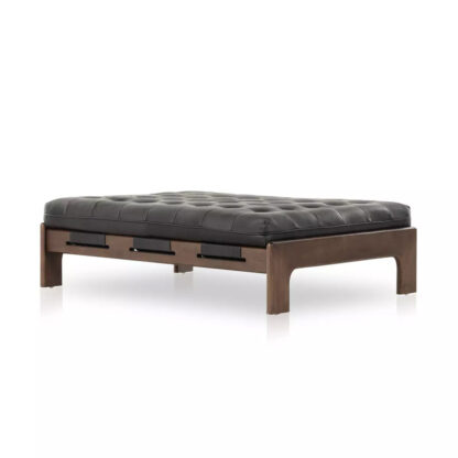 Halston Cocktail Ottoman- Heirloom Black