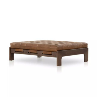 Halston Cocktail Ottoman- Heirloom Sienna