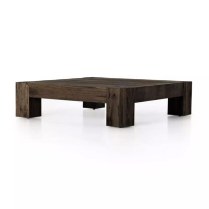 Abaso Coffee Table- Ebony Rustic Wormwood Oak