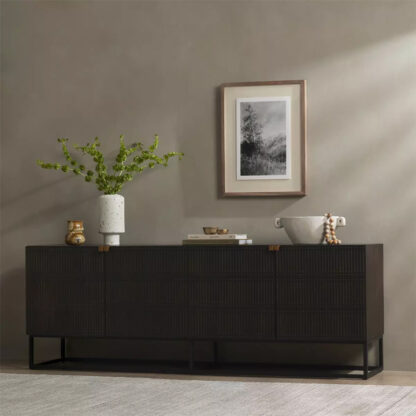 Kelby Closed Media Console- Vintage Brown - Image 5