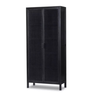 Caprice Tall Cabinet- Black Wash