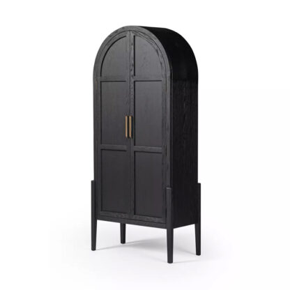 Tolle Panel Door Cabinet- Drifted Matte Black