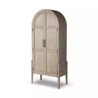 Tolle Panel Door Cabinet- Rustic White