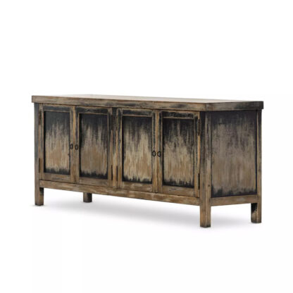 Hitchens Media Console- Worn Black