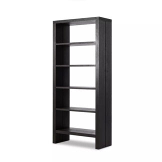 Warby Bookshelf- Worn Black Oak