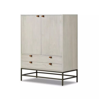 Trey Bar Cabinet- Dove Poplar