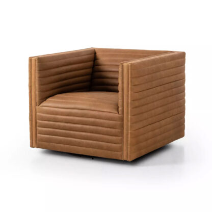 Padma Swivel Chair- Eucapel Cognac