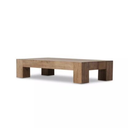 Abaso Rectangular Coffee Table- Rustic Wormwood Oak