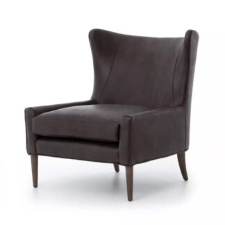 Marlow Wing Chair- Vintage Black